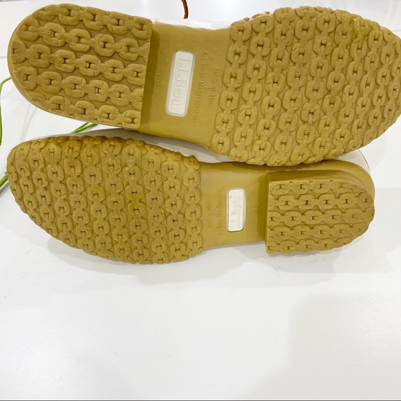 L.L. BEAN Sold-Out Small Batch 6-inch Green/White Bean Boots Size 10 - Picture 10 of 10